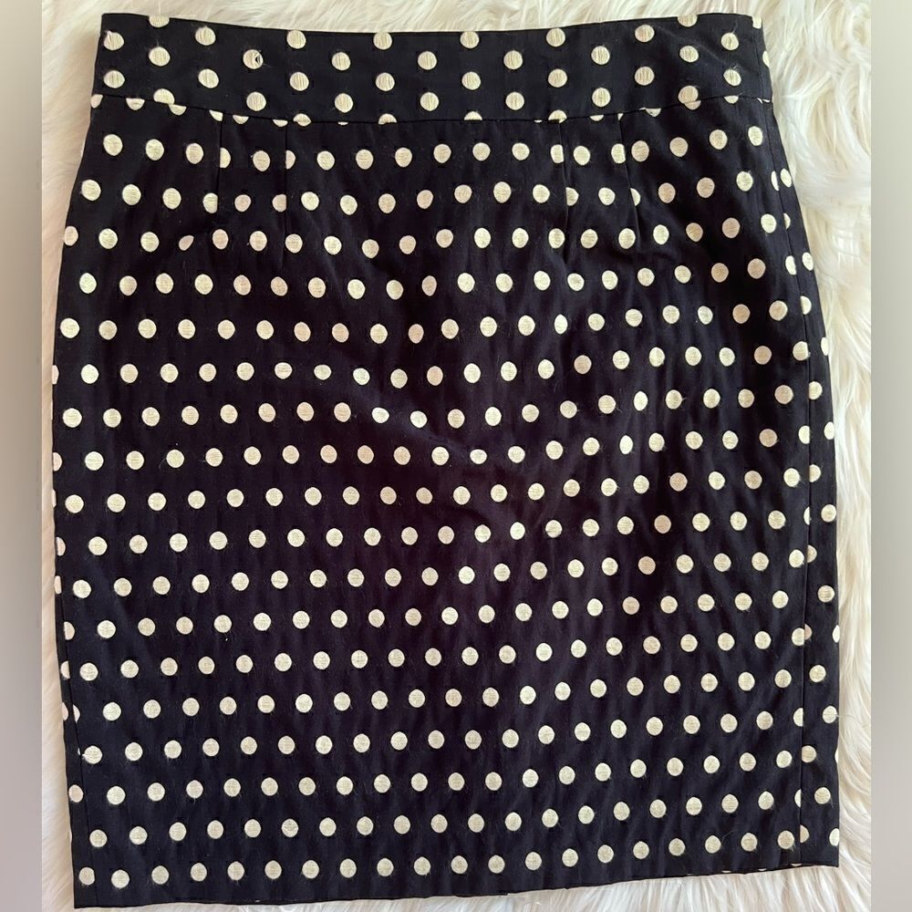 Women’s Banana Republic Polkadot Skirt Size 8P Preppy, Career